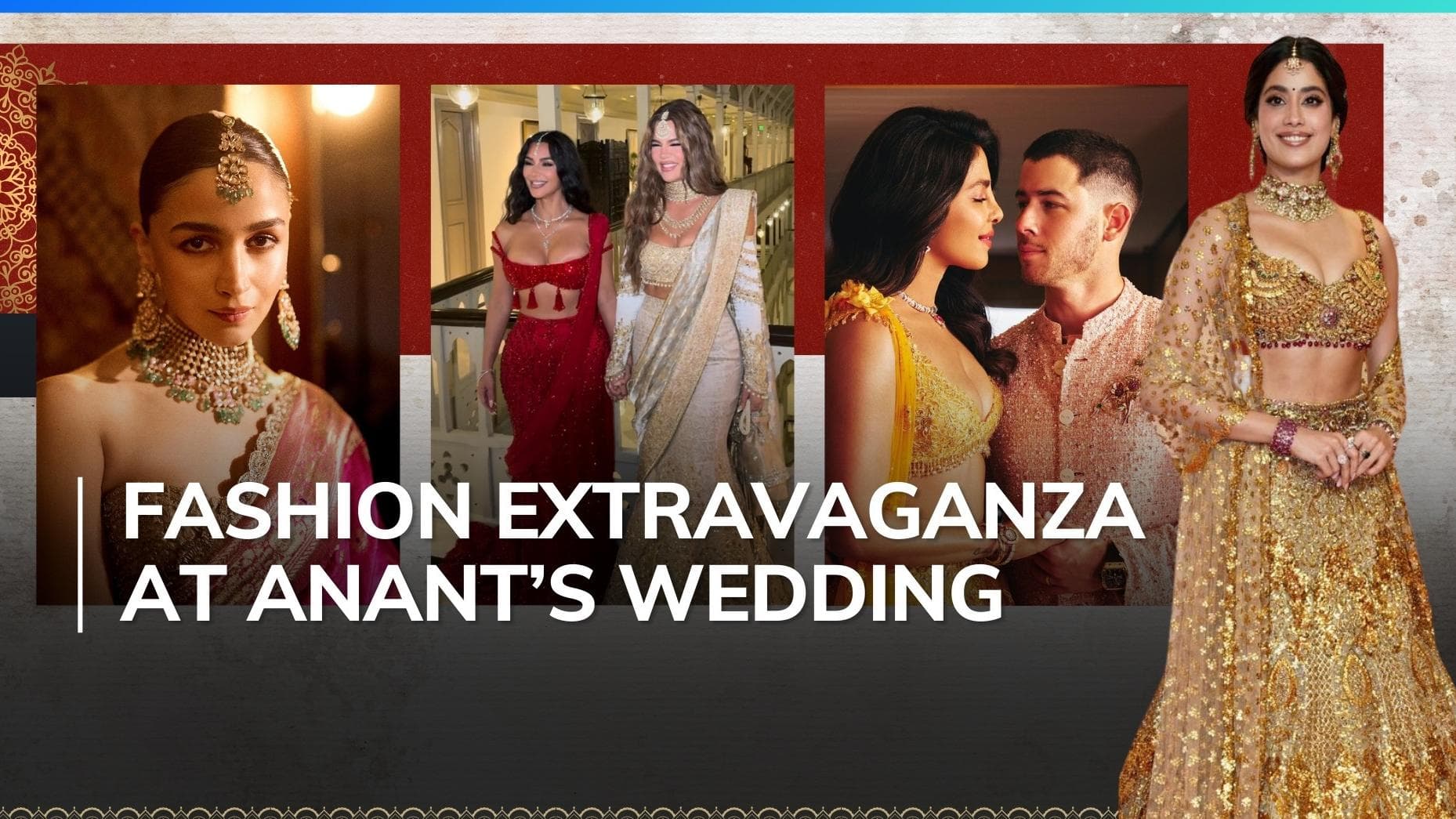 Alia wears century old saree, Janhvi in real gold blouse: Top fashion moments from Anant Ambani's wedding