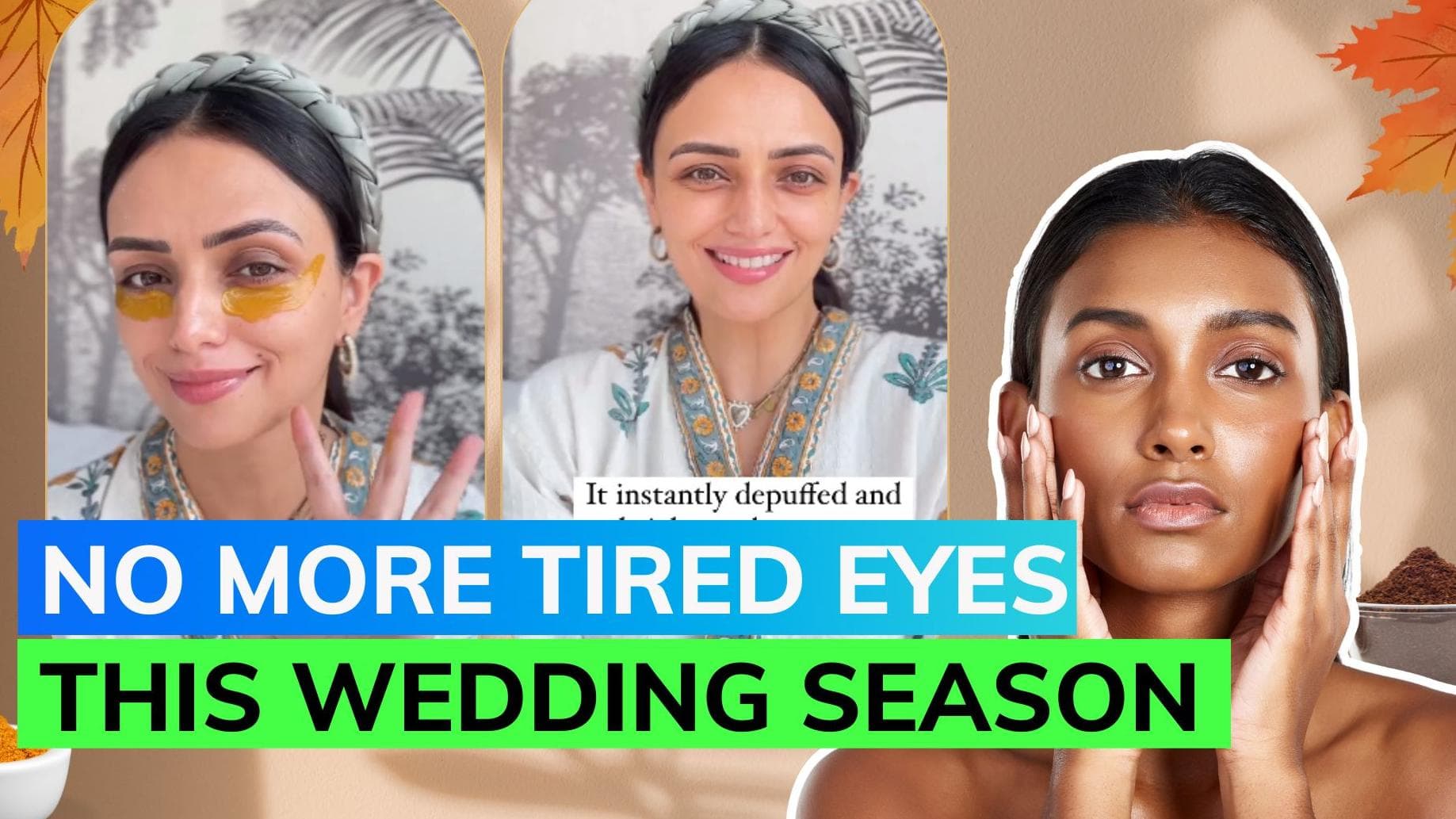 Roshni Chopra tries viral eye mask hack best to keep dark circles & puffy eyes away this wedding season