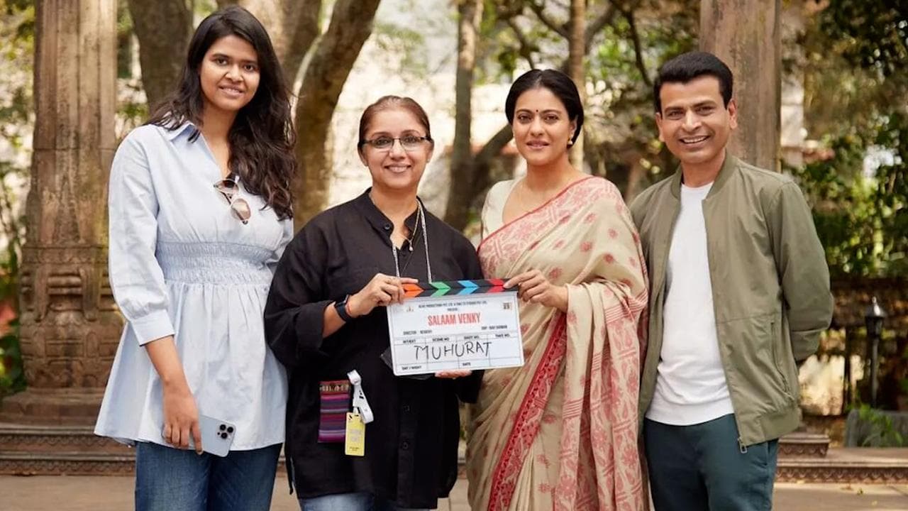 Kajol 'सलाम वेंकी' से कर रही हैं फिल्म के सेट पर वापसी, फोटोज कीं शेयर 