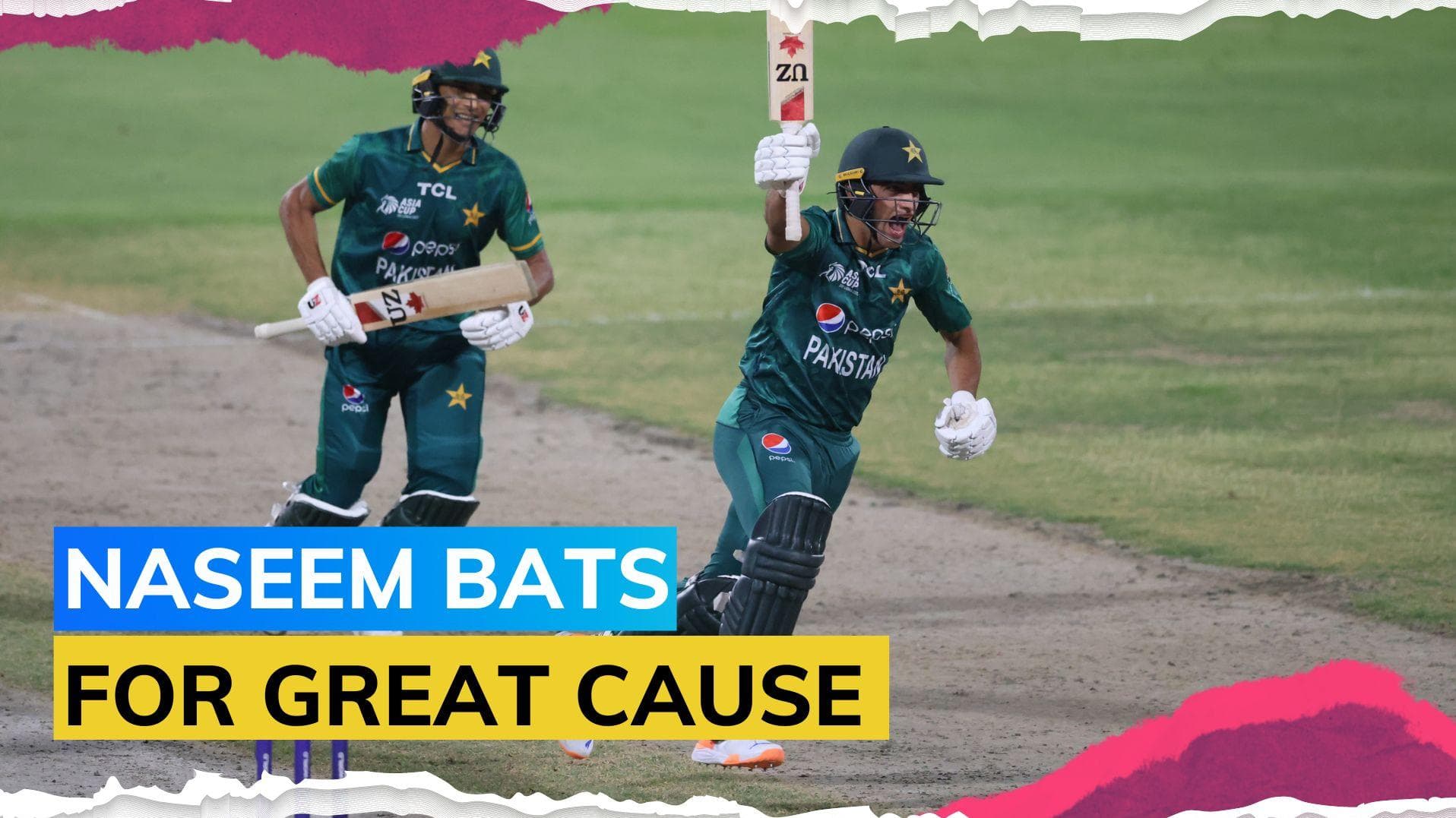 Naseem Shah to auction match-winning bat to raise funds for flood victims