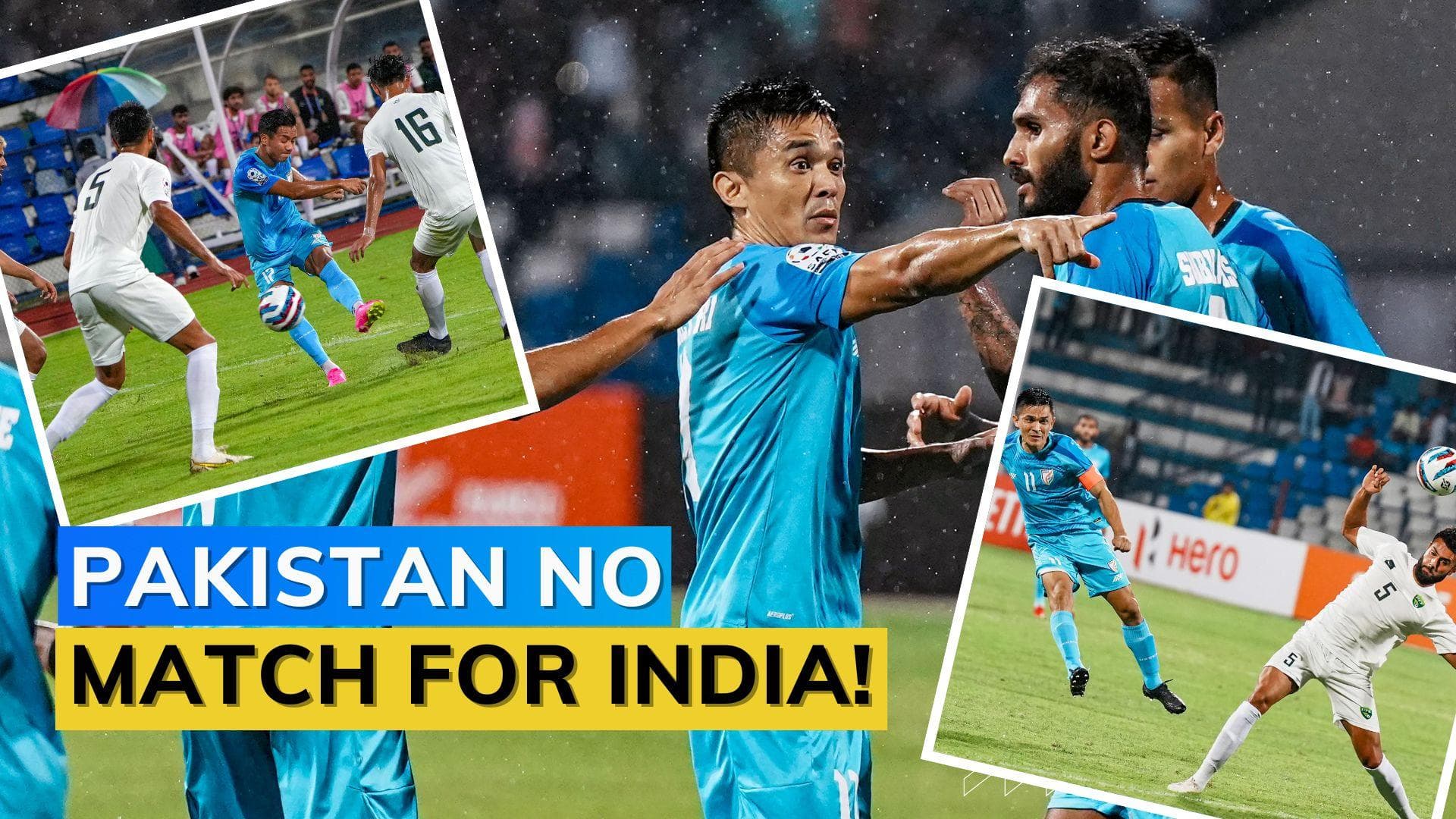 SAFF Championship 2023: Hat-trick hero Sunil Chhetri helps India thrash arch-rivals Pakistan 4-0