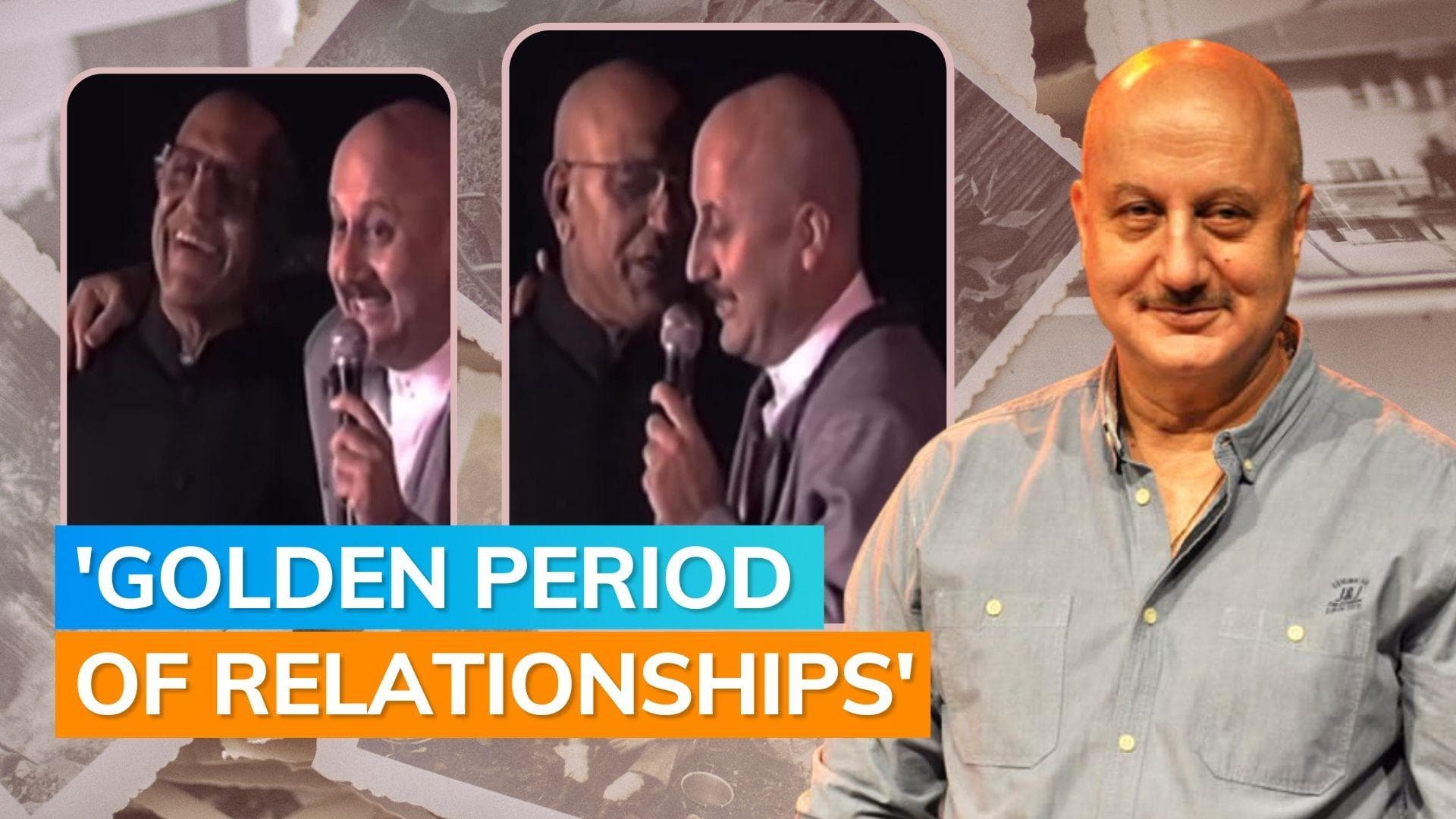 Anupam Kher remembers late actor Amrish Puri, shares video where both sing about bald people