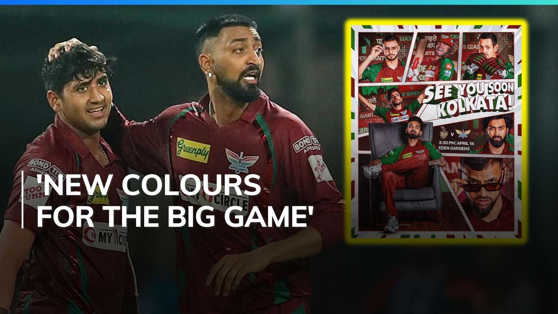 Lucknow to wear green and maroon jersey for game vs Kolkata | IPL 2024, KKR vs LSG