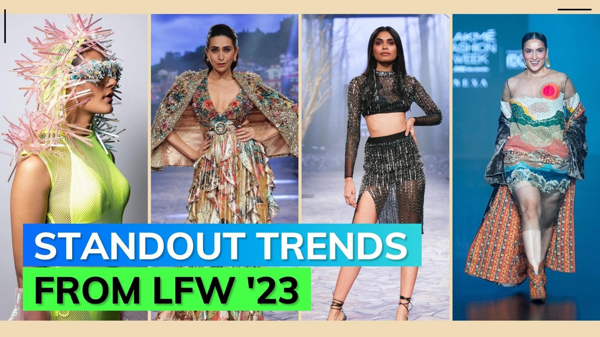 Lakme Fashion Week 2023: From sequin couture to rhinestone magic; trends spotted at LFW