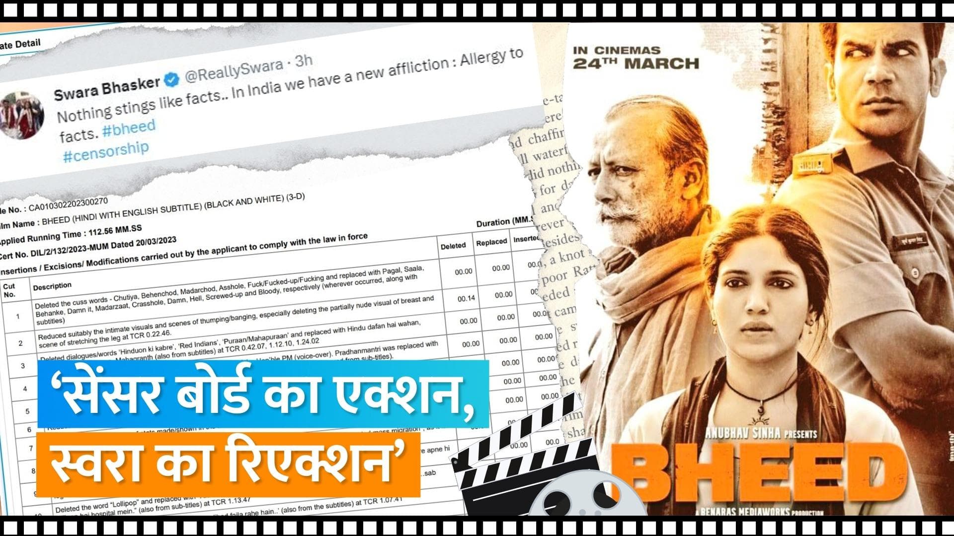 Rajkummar Rao की 'Bheed' से सेंसर बोर्ड ने हटाए कई सीन्स, स्वरा भास्कर ने साधा निशाना