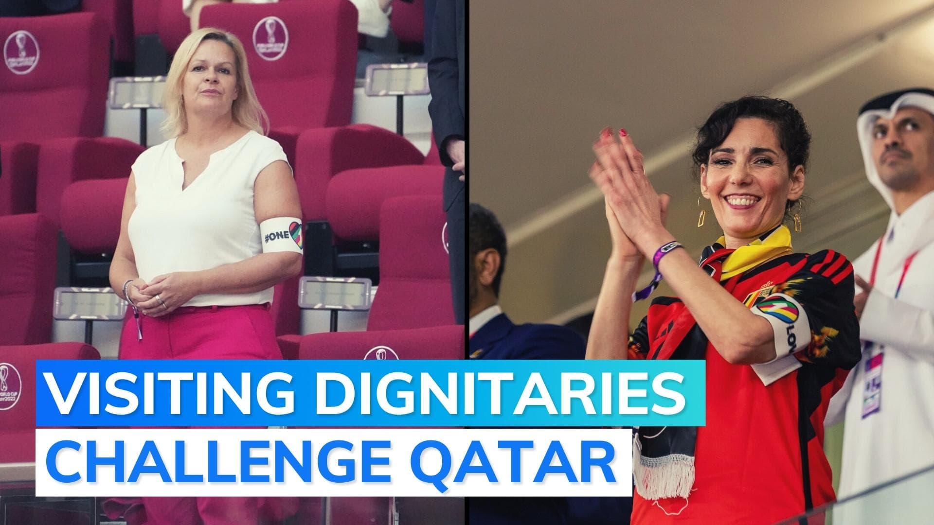 Qatar: after Germany, Belgium minister wears 'One Love' band which FIFA banned for players at World Cup