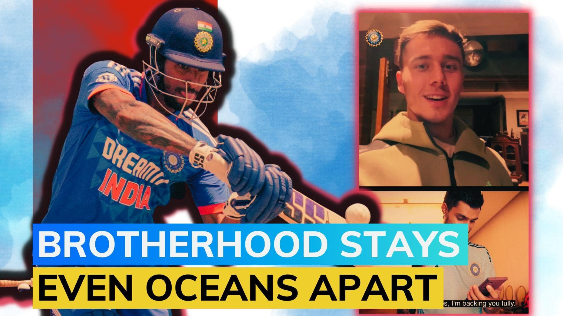 Watch: Tilak Varma gets heartwarming message from Mumbai Indians teammate Dewald Brevis after India debut