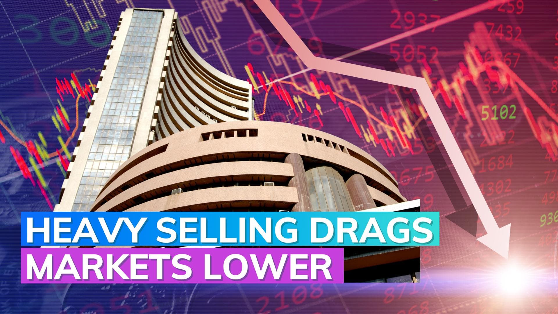 Markets settle lower in highly volatile trade