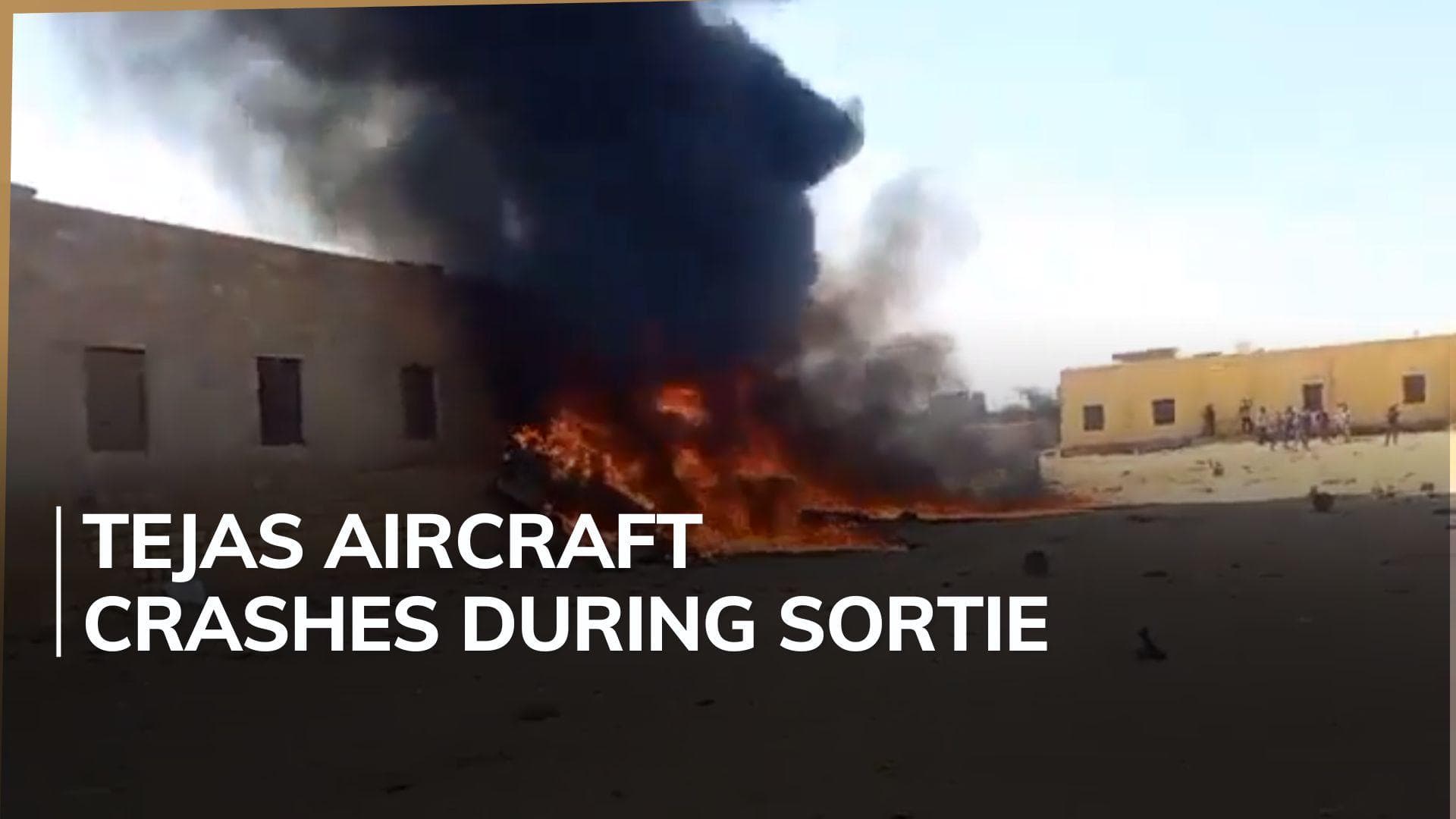 IAF aircraft crashes in Jaisalmer desert sector in Rajasthan