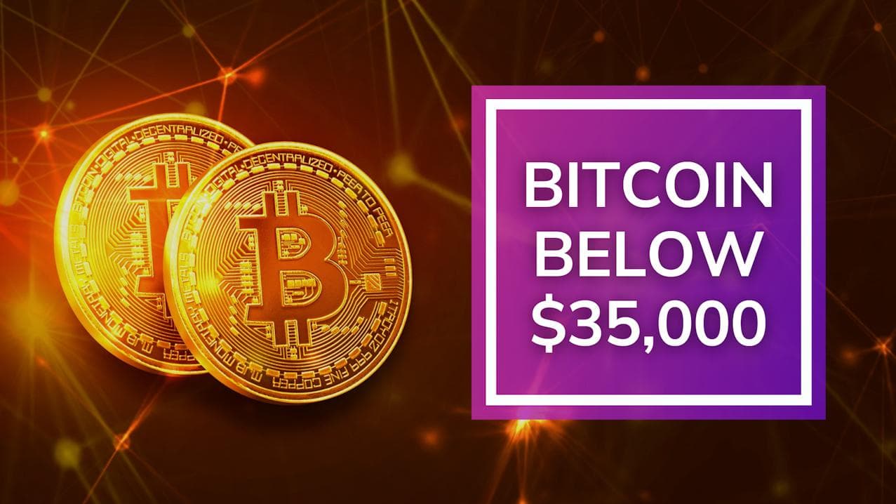 Crypto carnage: Bitcoin below $35,000, crypto bets down 50% in value