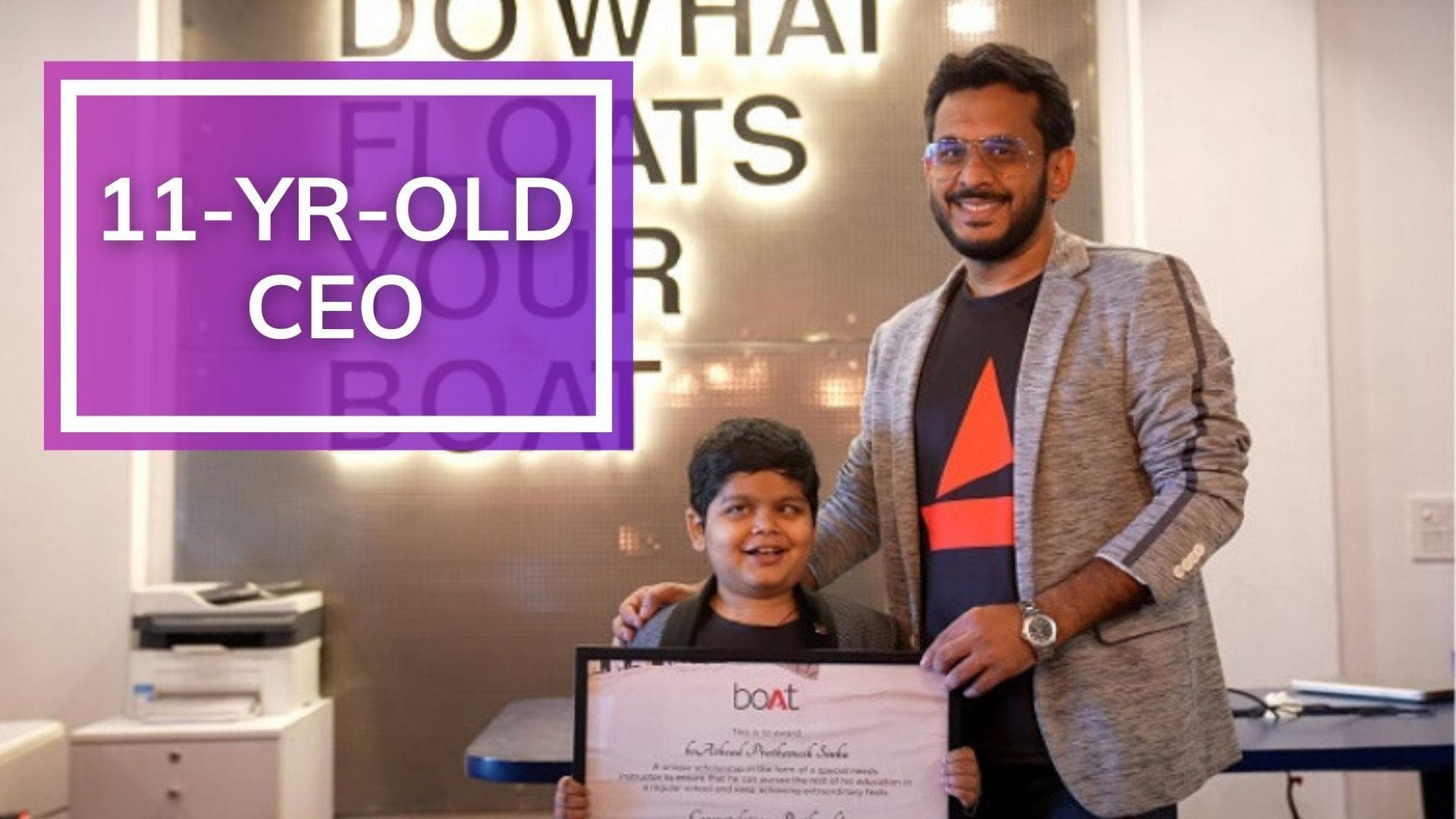 Watch: 11-year-old becomes CEO of boAt