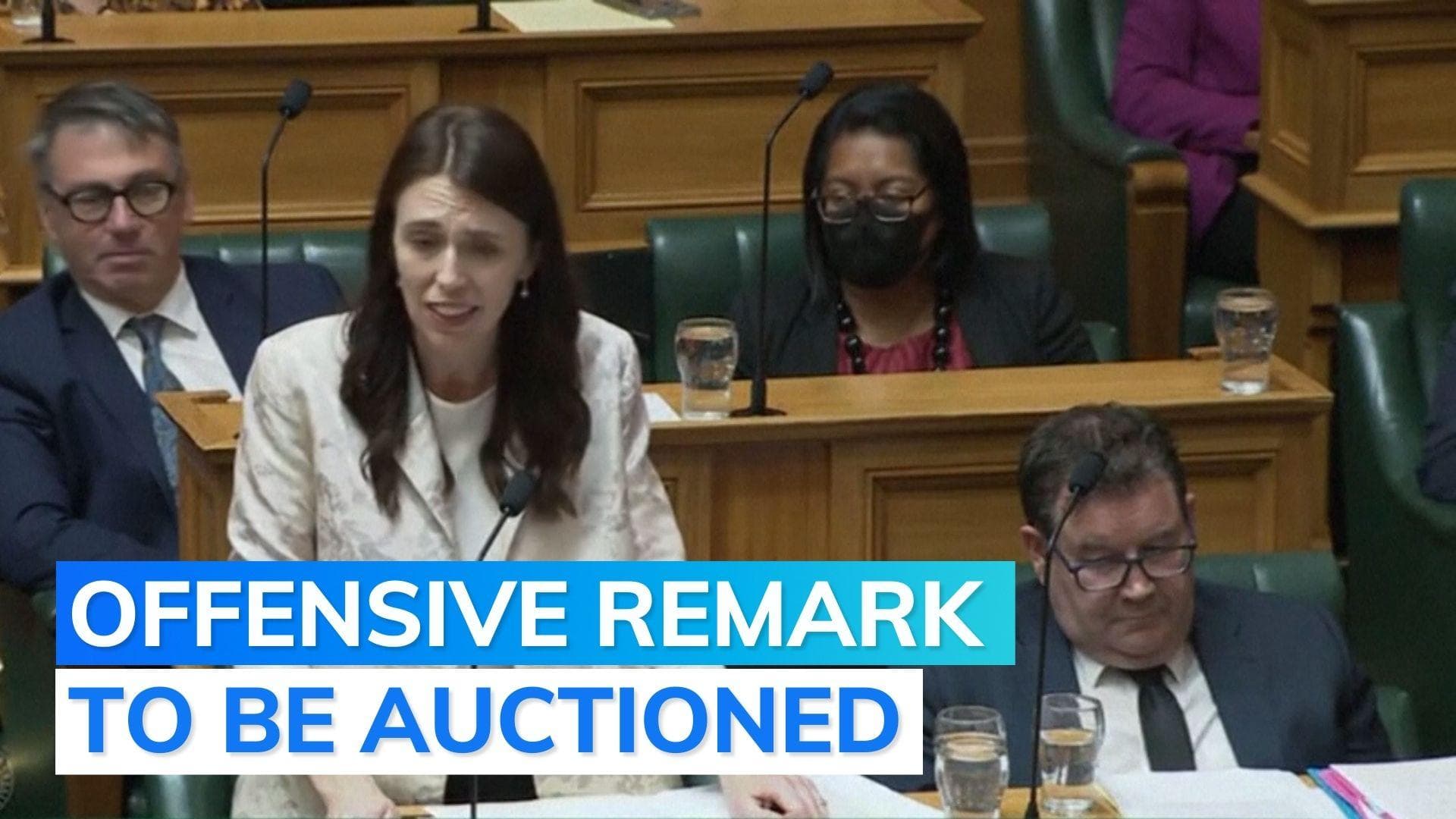 New Zealand PM auctions off 'arrogant prick' comment 