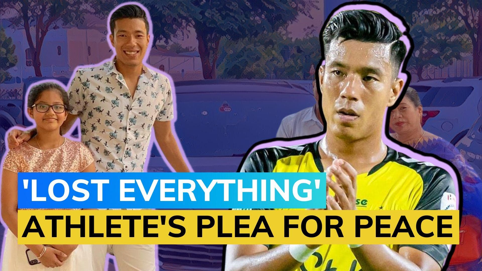 Manipur footballer Chinglensana Singh puts career on back-burner after house torched, family displaced 