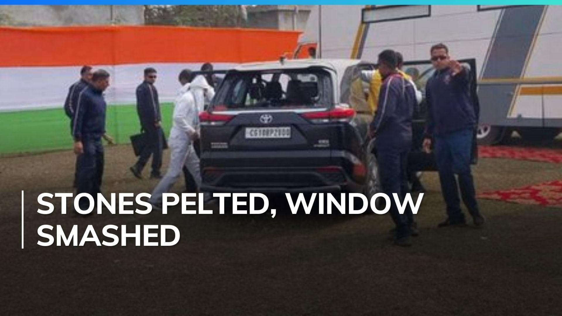 Rahul Gandhi's car vandalised in Bengal during Bharat Jodo Nyay Yatra