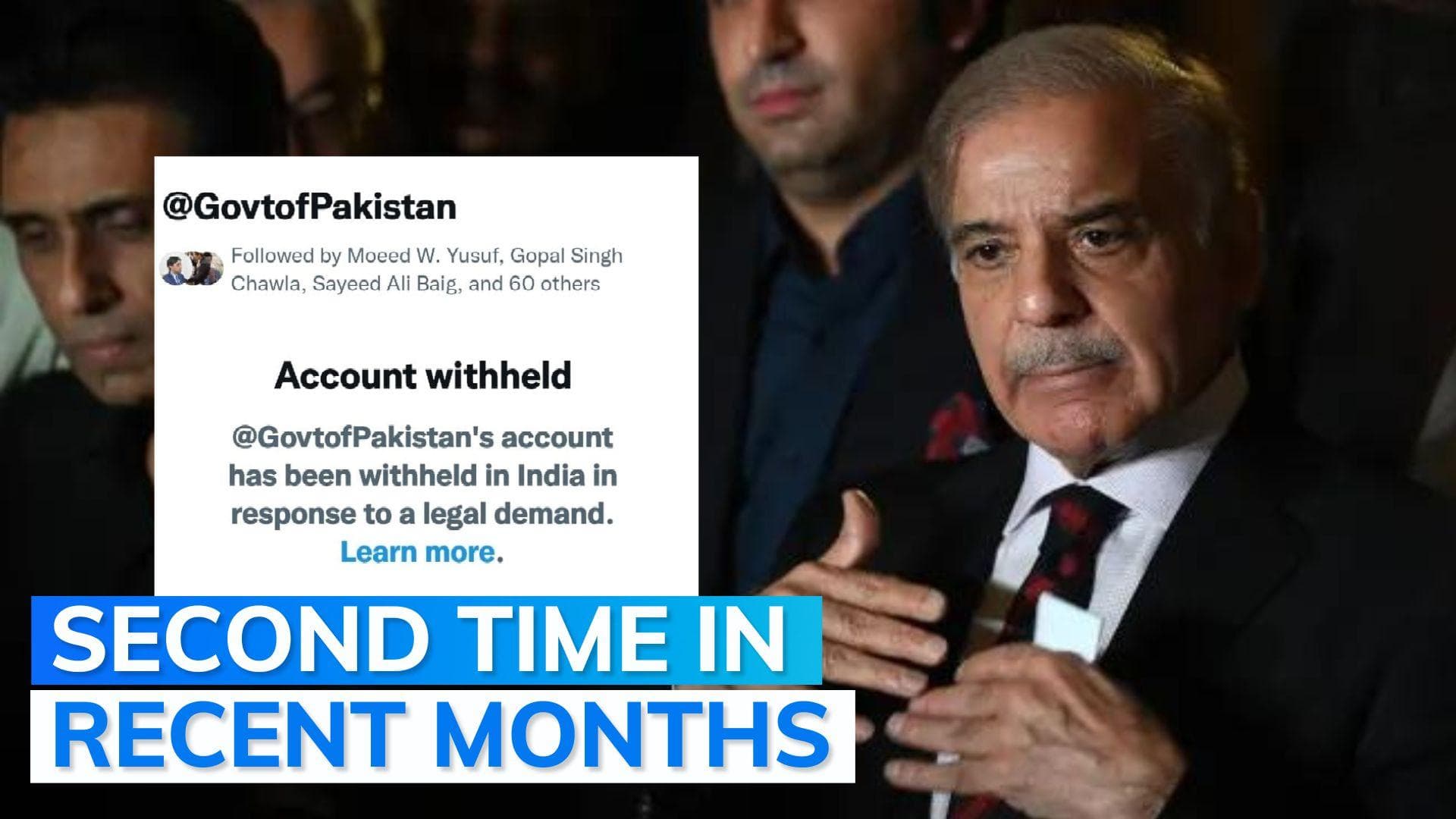 Pakistan government's official twitter account in India taken down