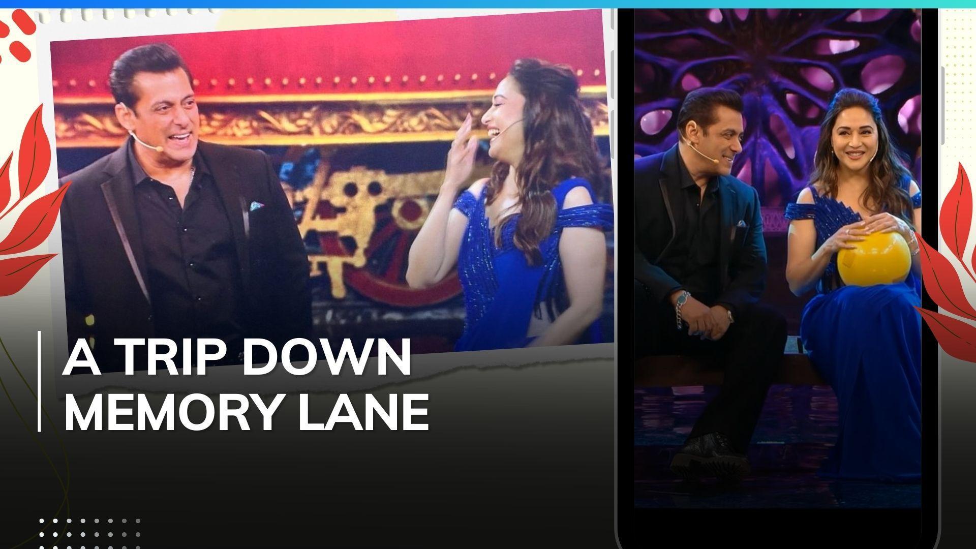 'Bigg Boss 17' finale: Salman Khan and Madhuri Dixit recreate iconic 'HAHK' scene, watch 