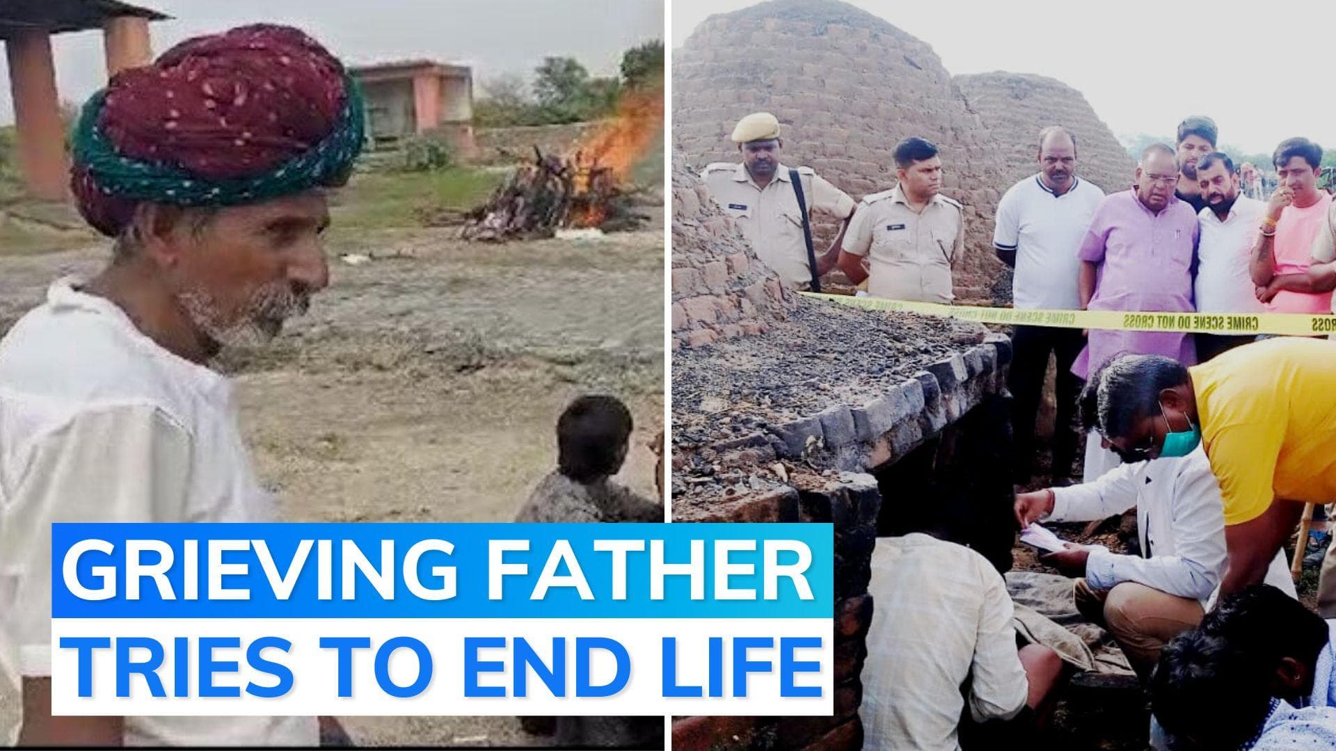 Rajasthan: father of minor girl gangraped and killed jumps onto daughter's burning pyre