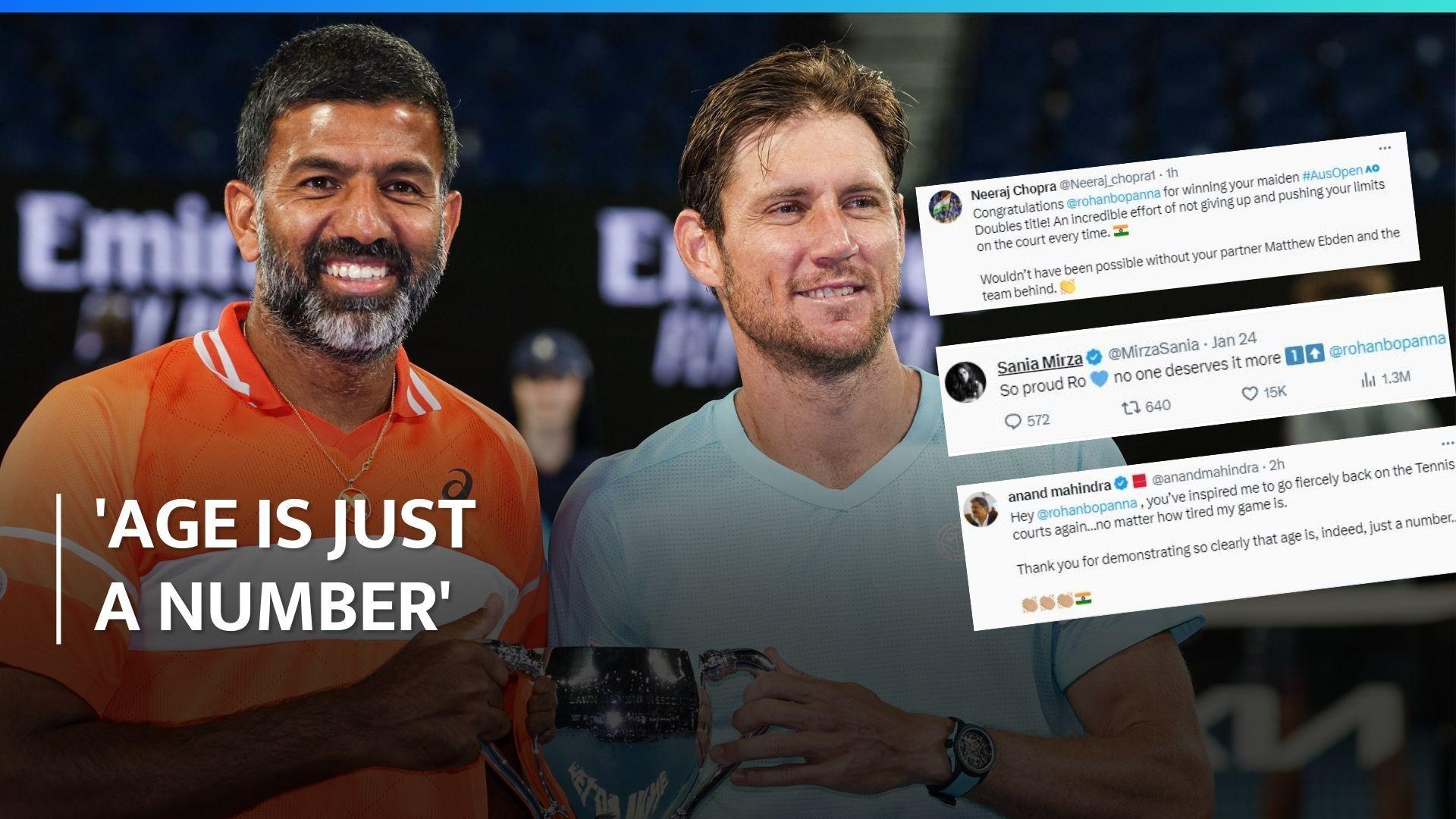 'An incredible effort': Wishes pour in as Rohan Bopanna clinches Australian open men's doubles title