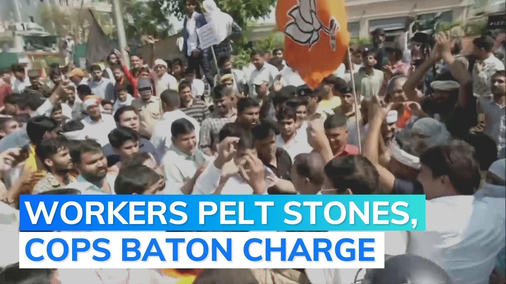 Rajasthan: BJP protest over Pulwama martyrs wives row turns violent 