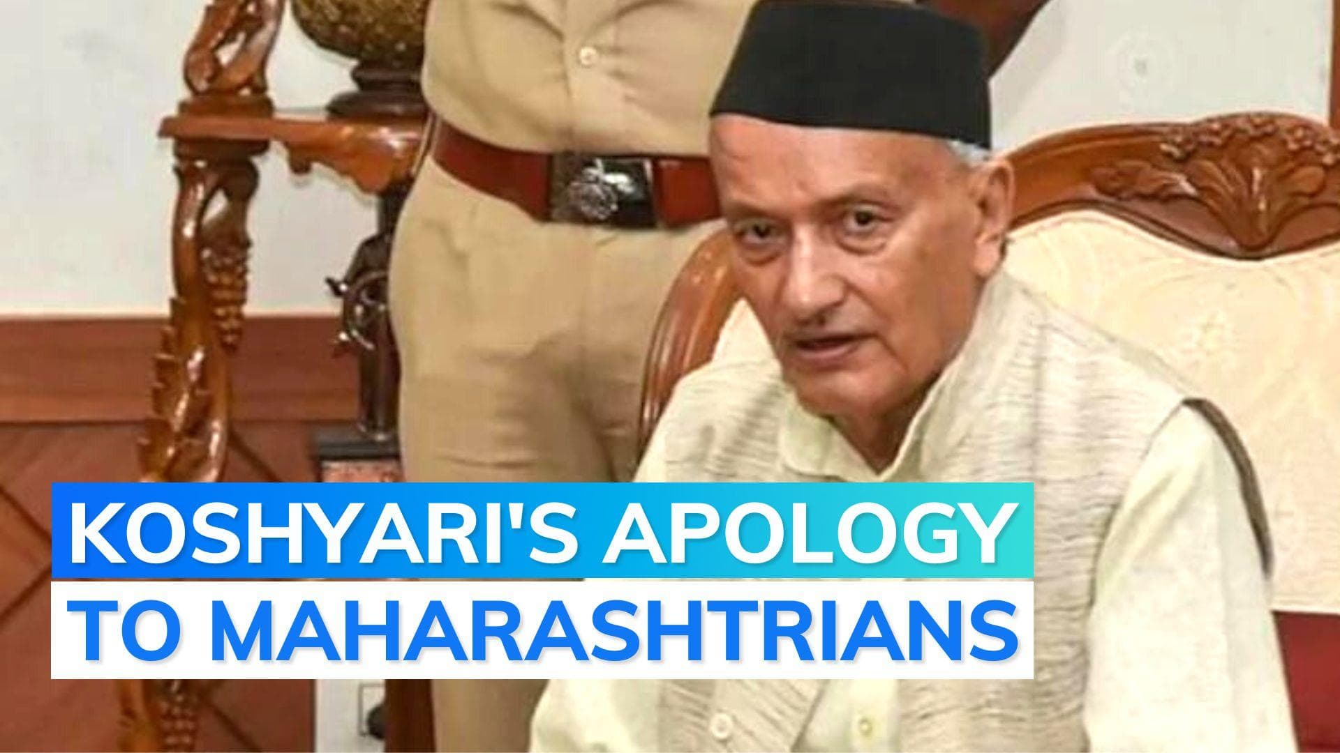 Maharashtra Governor apologises for his 'Gujarati-Rajasthani' remarks