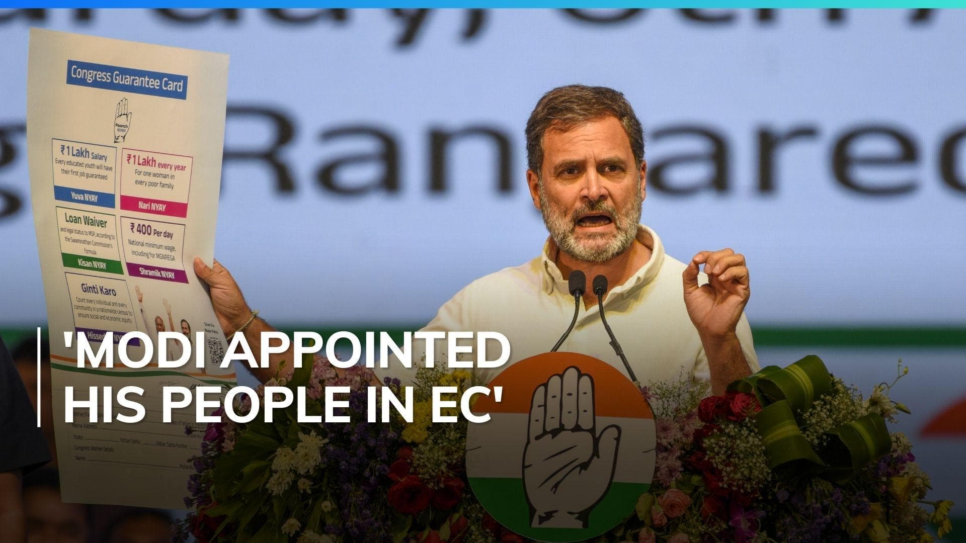 Rahul Gandhi rakes up electoral bond 'scam', ED during Hyderabad rally 