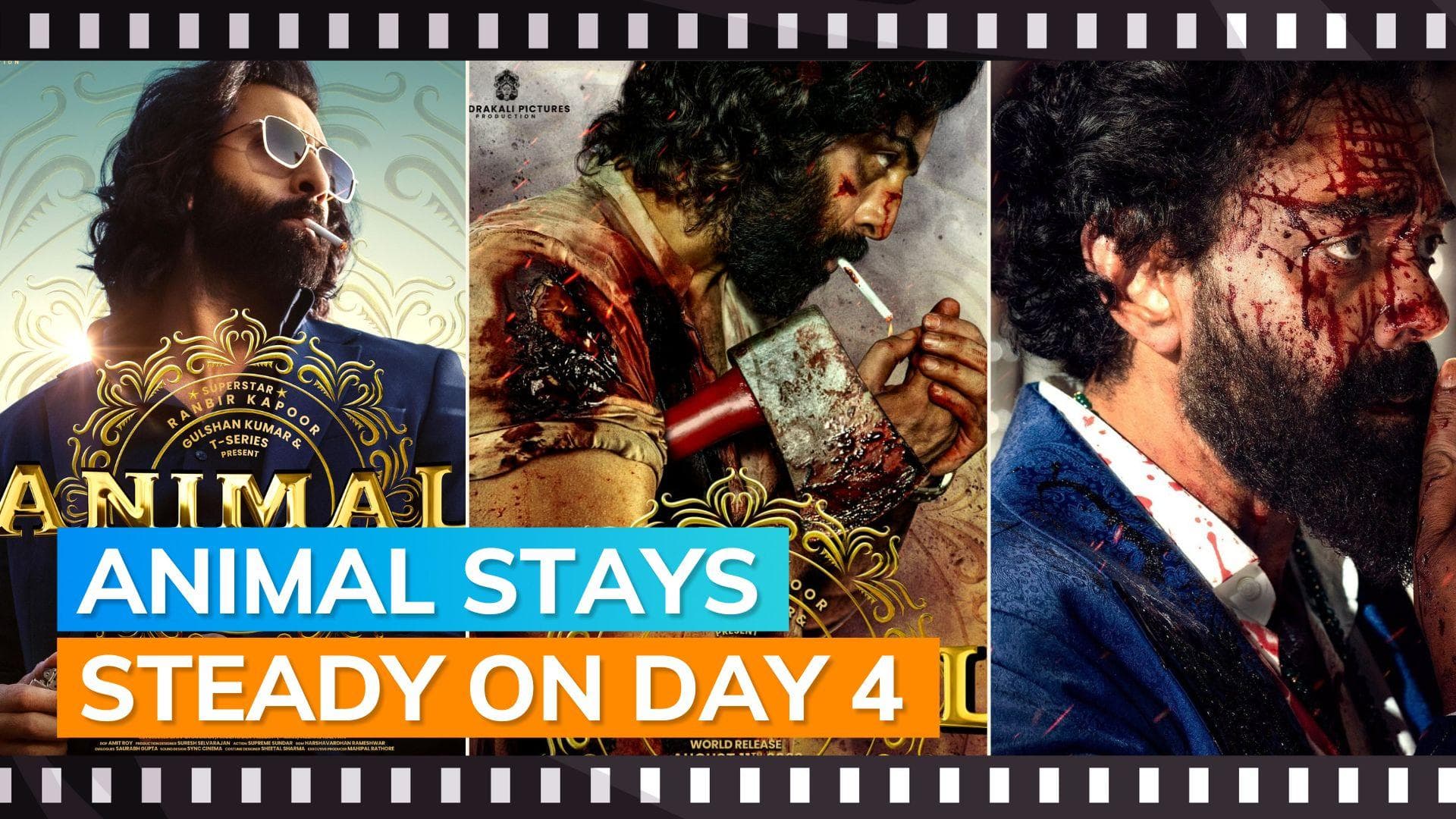 Animal box office collection Day 4: Ranbir Kapoor starrer gets ahead Jawan’s first Monday record