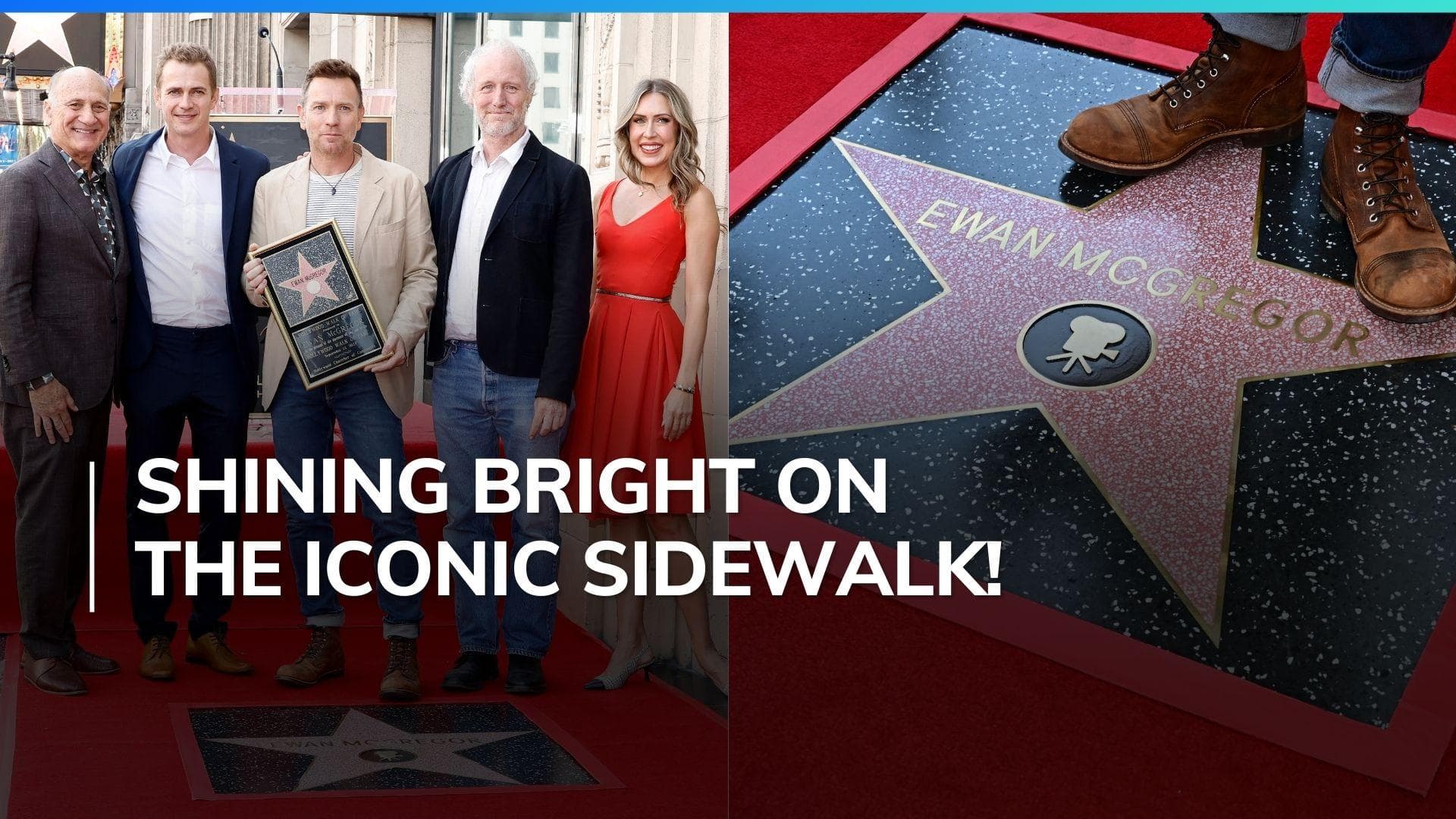 Ewan McGregor Receives His Star On The Hollywood Walk Of Fame | Watch 