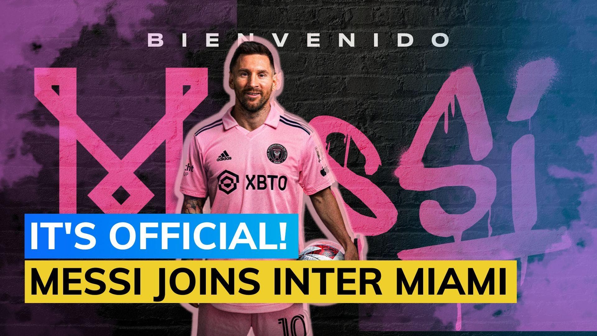 Lionel Messi is officially an Inter-Miami player; club unveils football star donning its pink threads