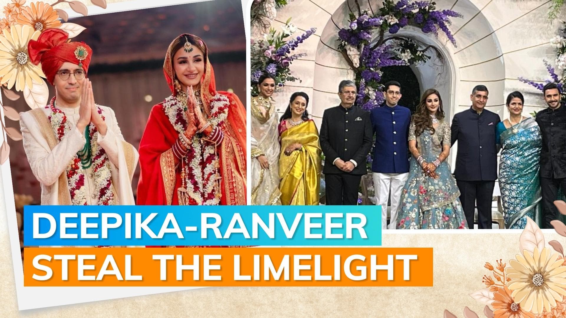 Deepika Padukone and Ranveer Singh look royals as they attend Jay Kotak-Aditi Arya’s wedding reception