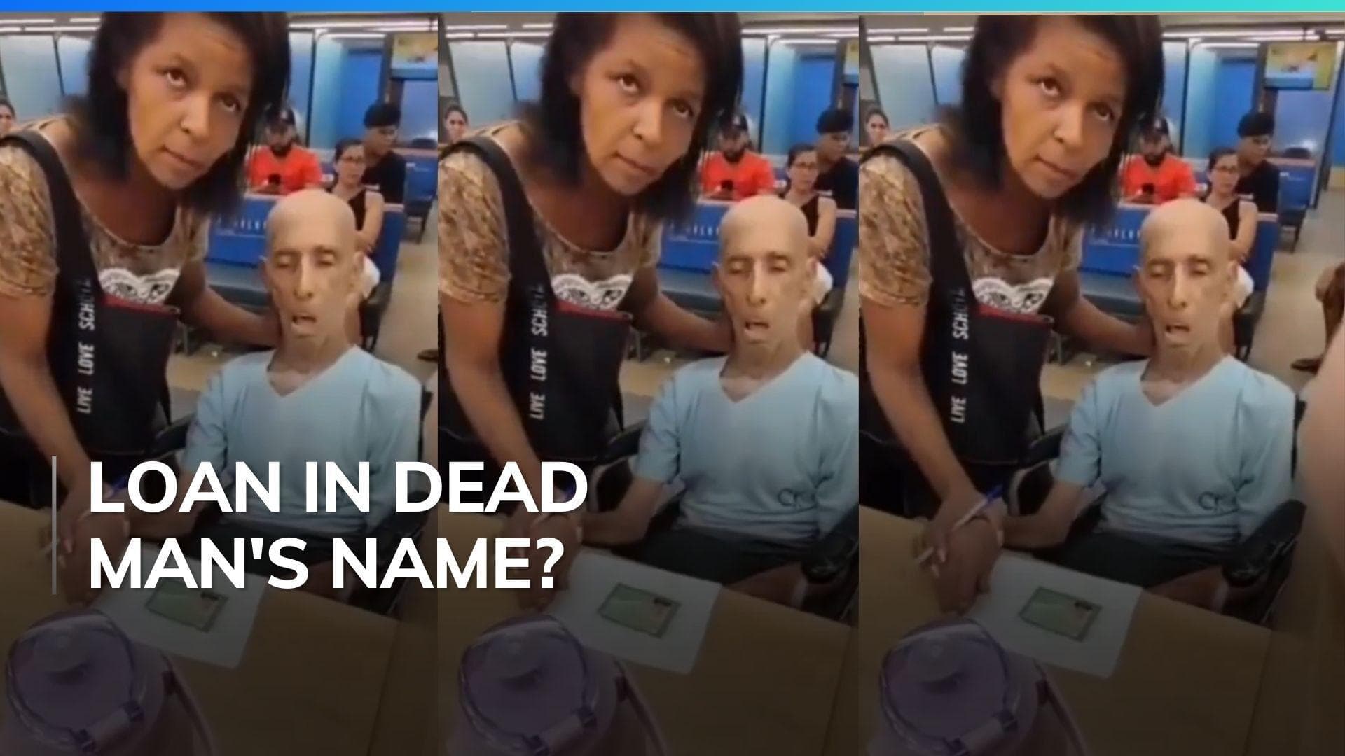Horrible! Woman brings dead body to bank to secure loan | Watch 