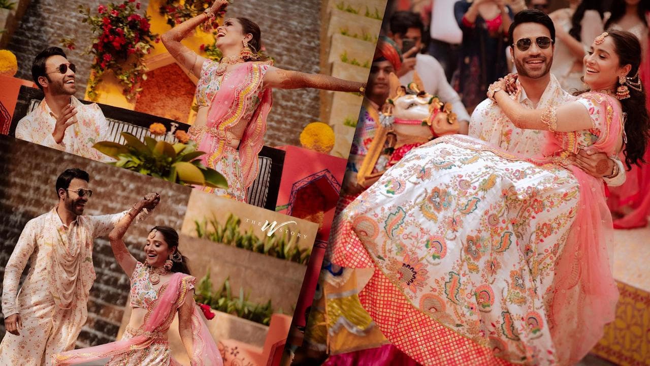 Ankita Lokhande wedding: মঙ্গলবার বিয়ে, তার আগে মেহেন্দির অনুষ্ঠানে ভিকির সঙ্গে জমিয়ে নাচলেন অঙ্কিতা