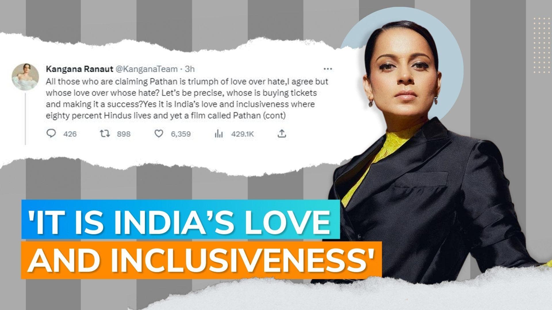 'Pathaan': Kangana Ranaut wants to rename the film; says 'an apt name for the movie is...'