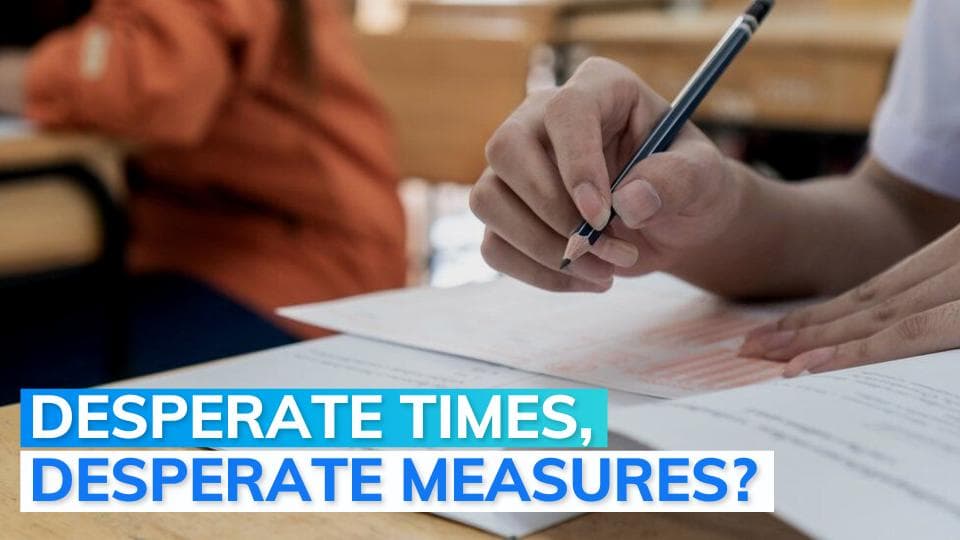 Railway job aspirant removes his thumb skin, puts it on friend's hand to appear for exam