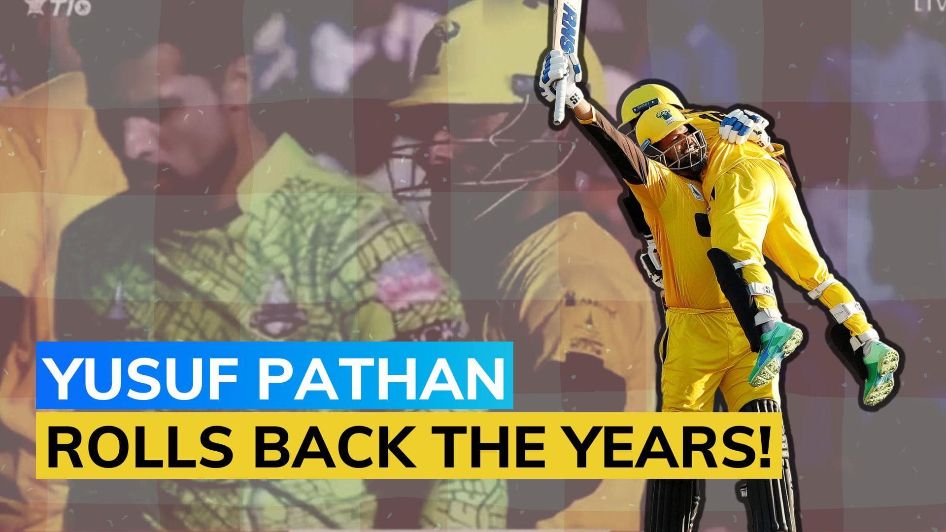 WATCH Yusuf Pathan rolls back years to send Joburg Buffaloes to Zim Afro T10 final with sensational knock