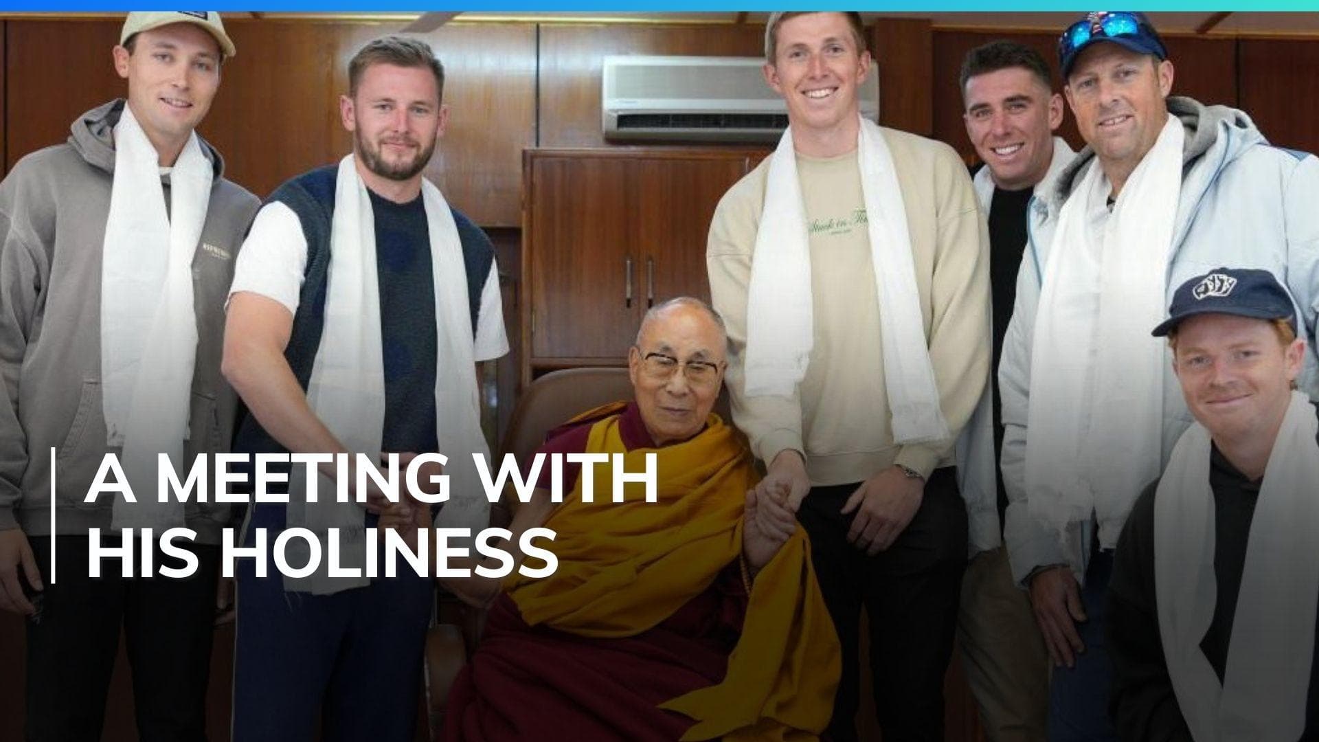 England cricket team members visit Dalai Lama ahead of Dharamsala Test