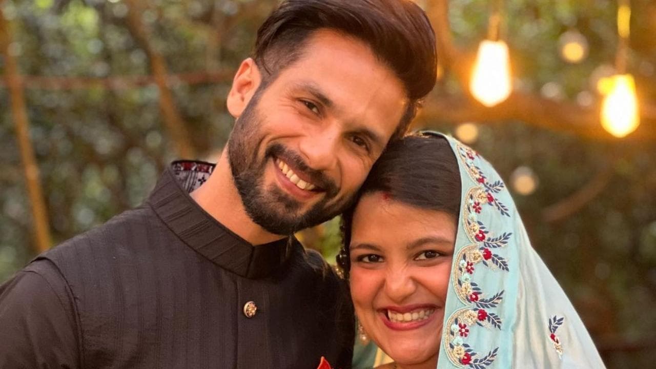 Shahid Kapoor shares a beautiful pic of his newlywed sister Sanah Kapur
