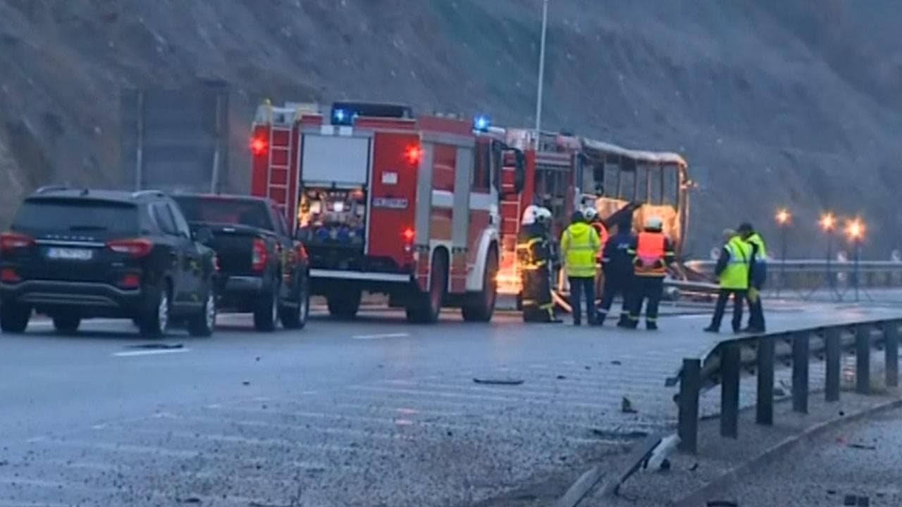 Children among 45 dead in Bulgarian bus crash, at least seven wounded