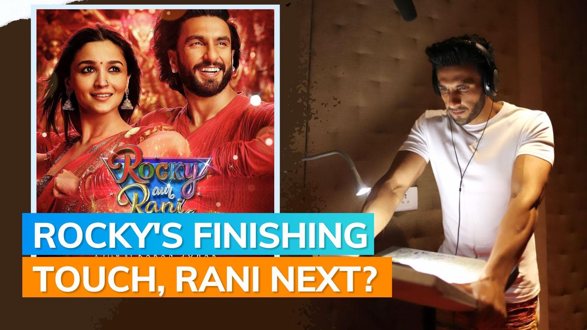 'Rocky Aur Rani Kii Prem Kahaani': Ranveer Singh shares picture from recording studio