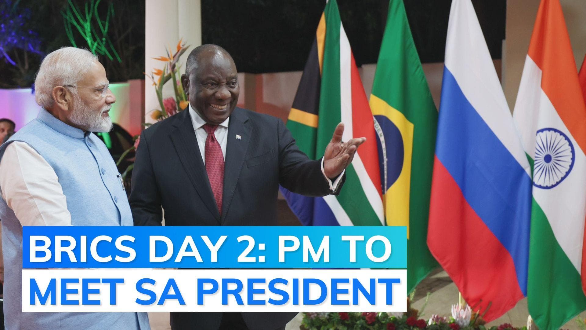 BRICS day 2: PM Narendra Modi to hold bilateral talks with South African President today