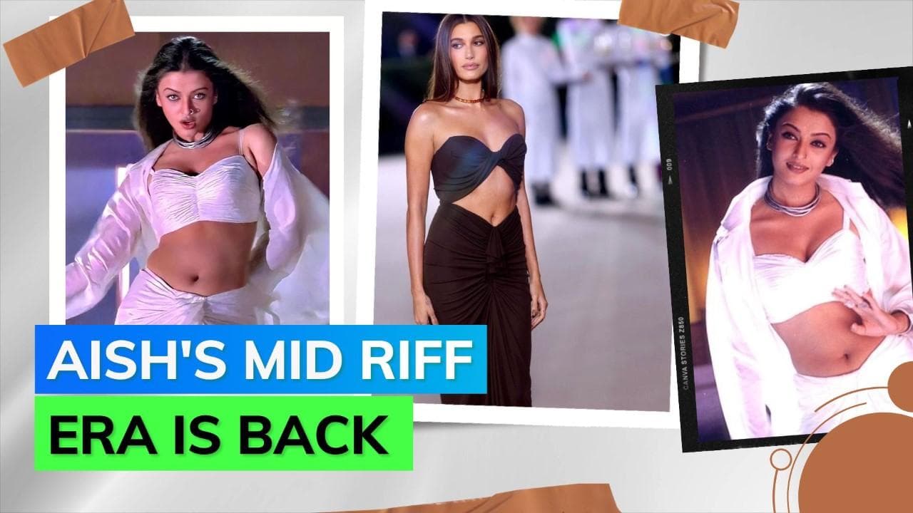 Ruched long skirt is today's 'IT' girl thing that Aishwarya Rai Bachchan had worn way ahead of time!