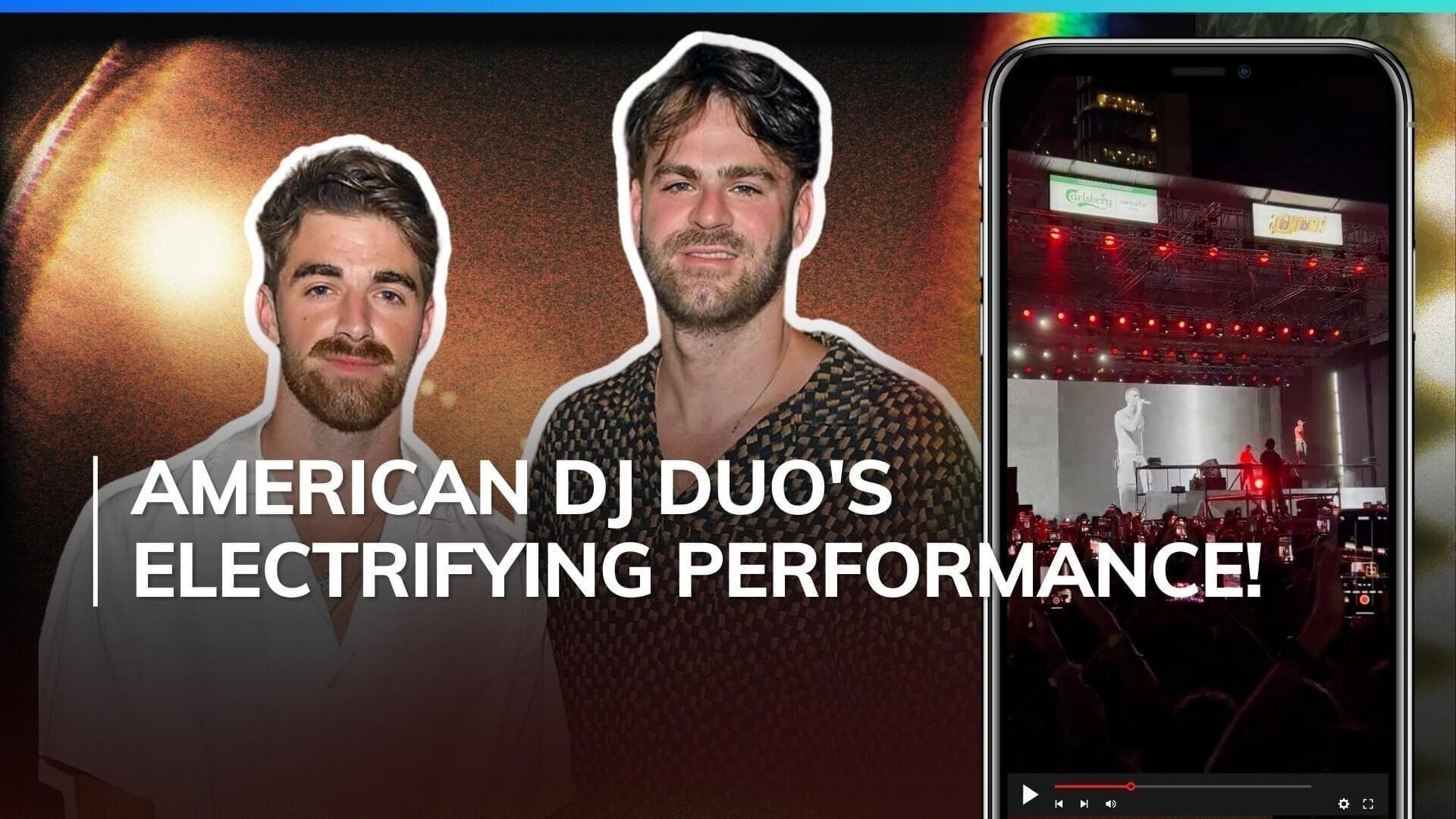 The Chainsmokers set the night alight with their evergreen hits at Mumbai event, WATCH 