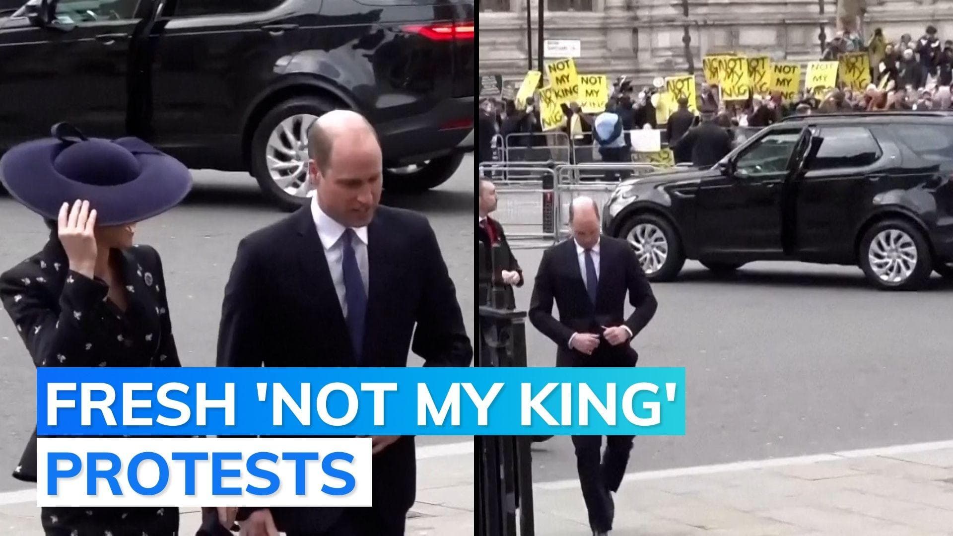 UK: Prince William heckled, told 'you'll never be king' by anti-monarchy protestors