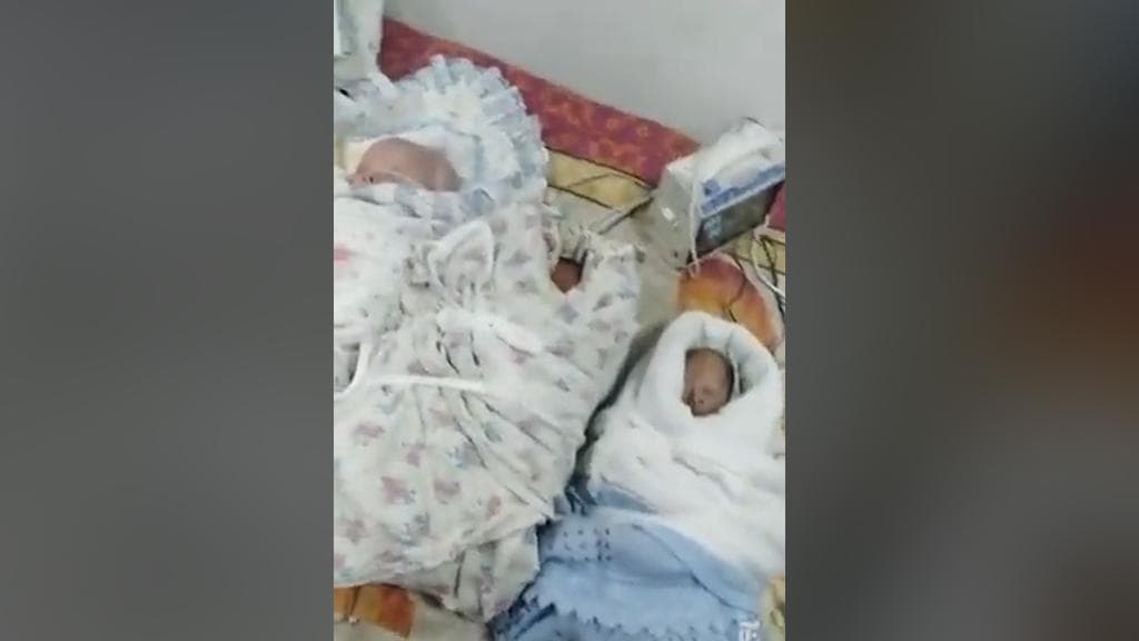 Watch: Newborns kept in a bomb shelter as Russian missiles pound Ukraine