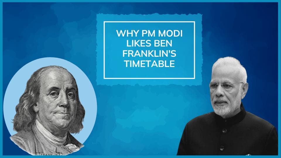 PM Modi recommends US founding father Benjamin Franklin's daily timetable to UP ministers: see what it is