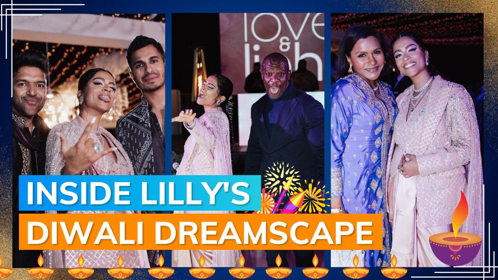 Nora Fatehi, Guru Randhawa, Mindy Kaling attend Lilly Singh’s Diwali bash in LA; see pics