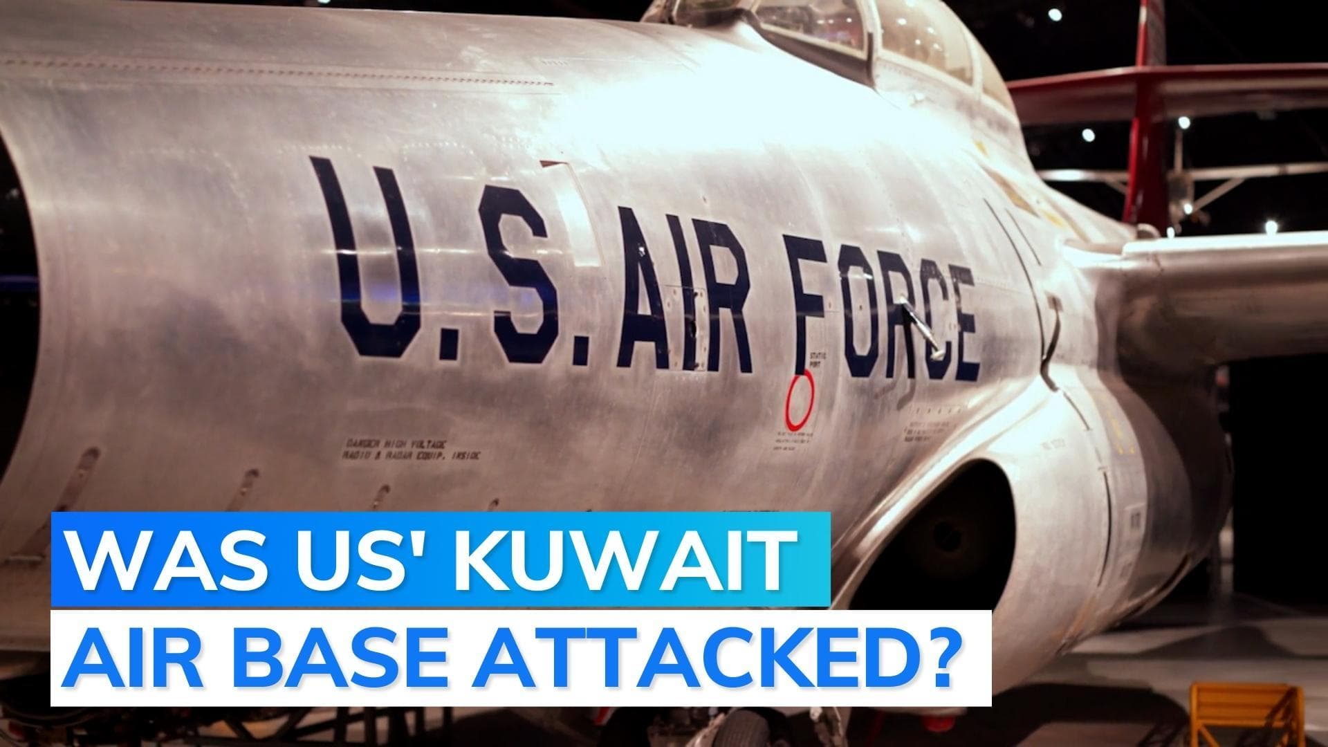 US Air Force says it was targeted in a propaganda attack by militants