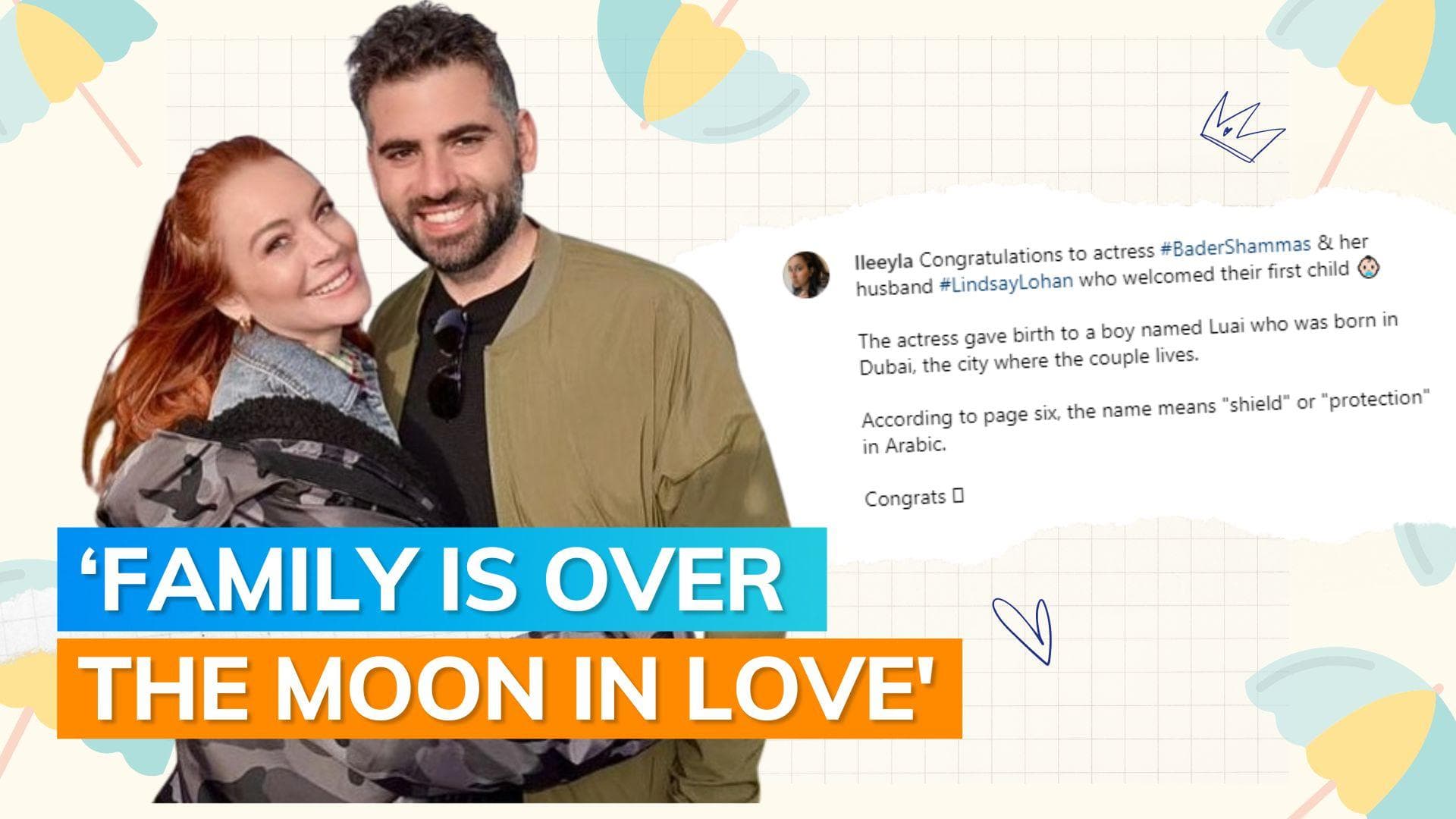 Lindsay Lohan welcomes first child with husband Bader Shammas