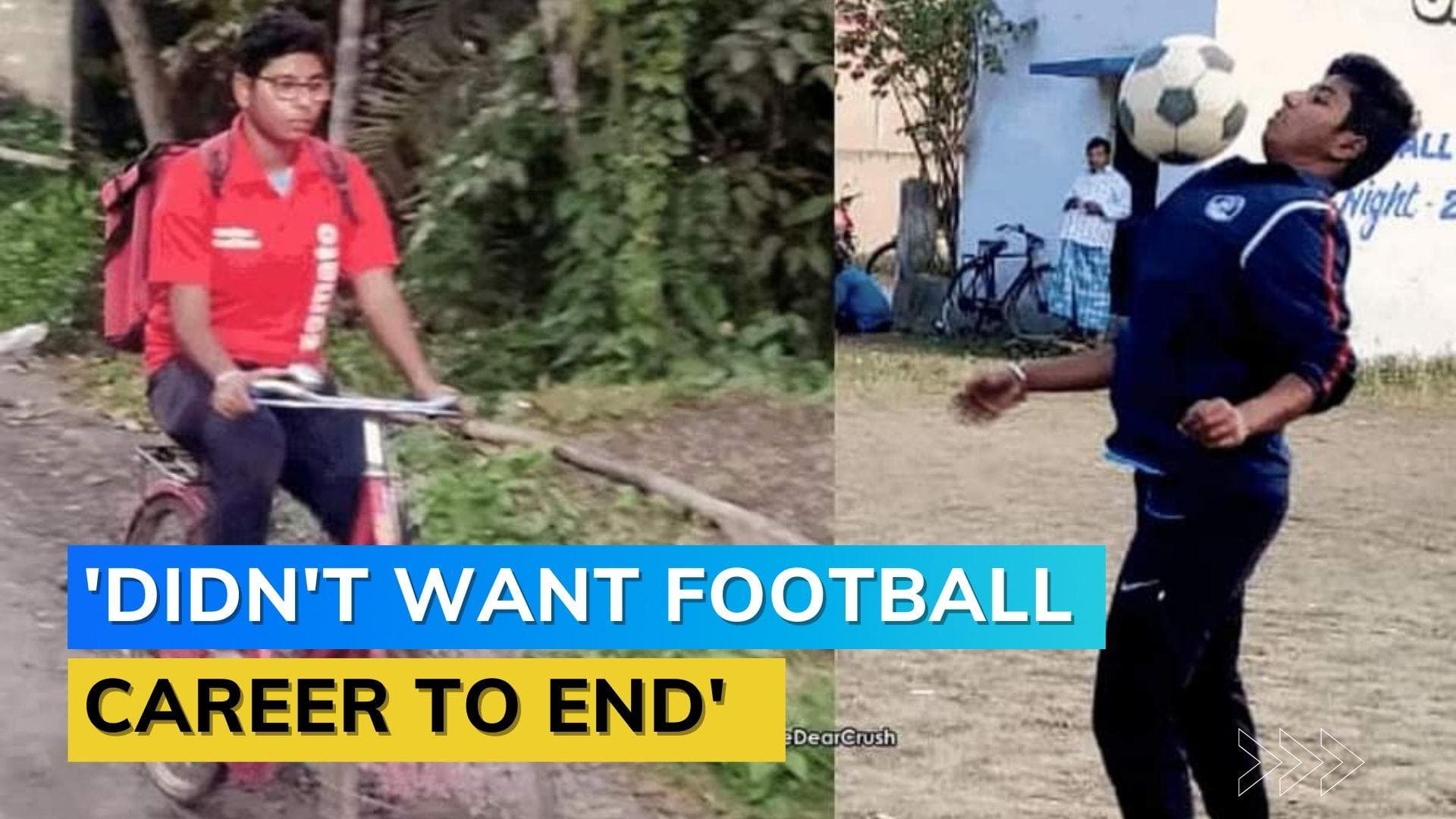 Former Indian footballer becomes food delivery agent to support family