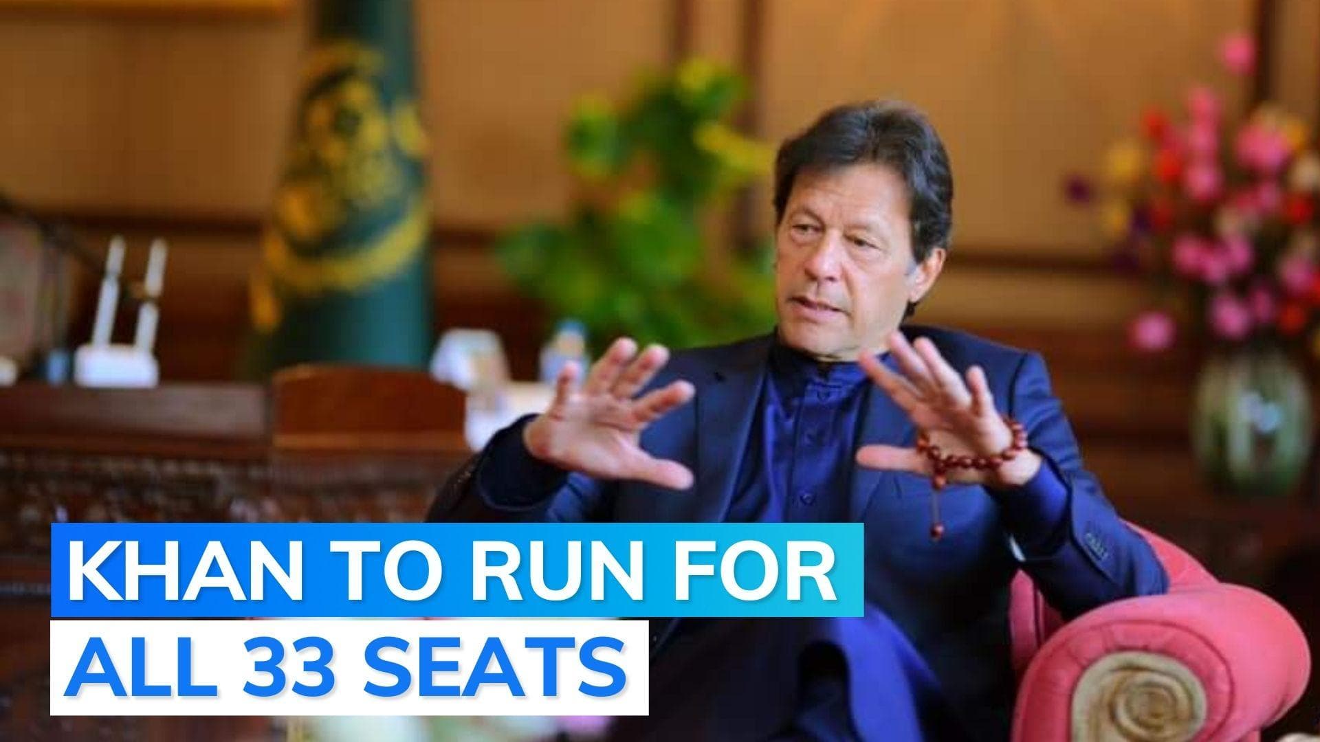 Imran Khan to contest all 33 parliamentary seats in upcoming bypolls