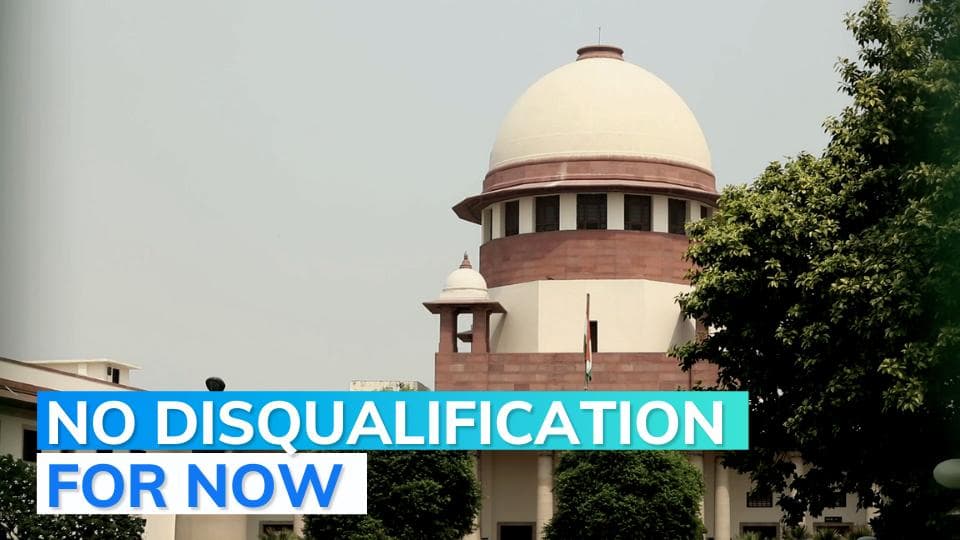 SC halts disqualification proceedings of Shiv Sena MLAs